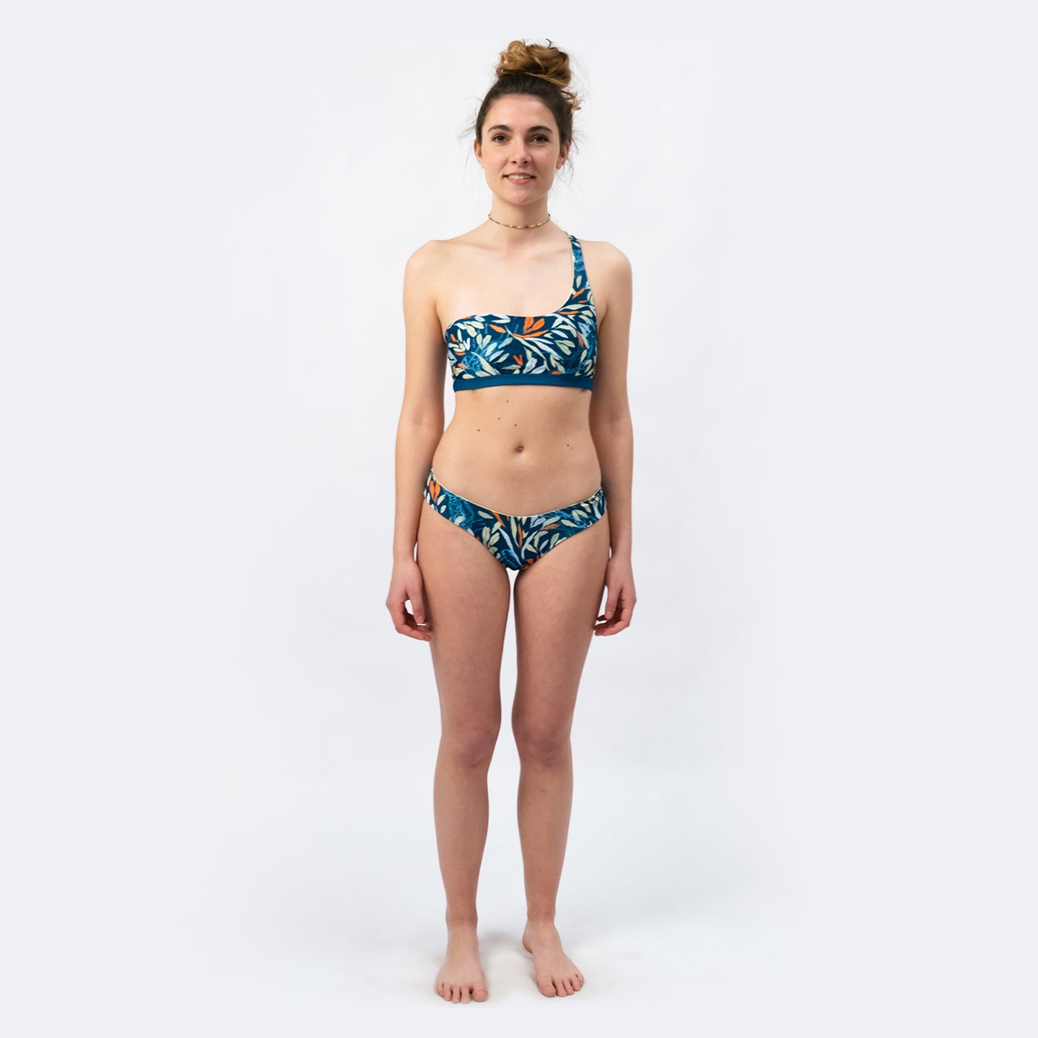 SEASICK SWIM BIKINI BOTTOM - 002 – Lemon/Oceanprint Bikini Hose